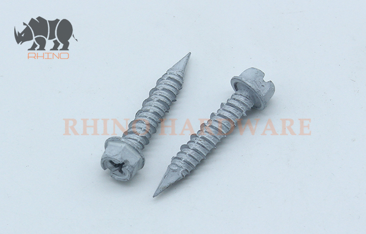 Hex head Combine Drive Concrete Screw Hi-Low Thread