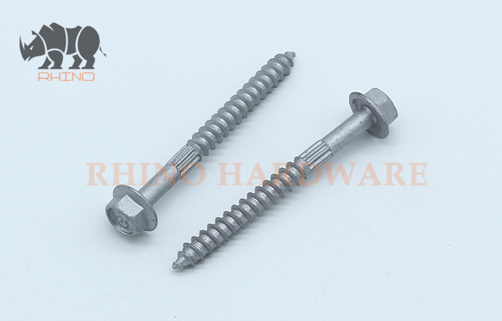 Hex Flange Screw Knurled