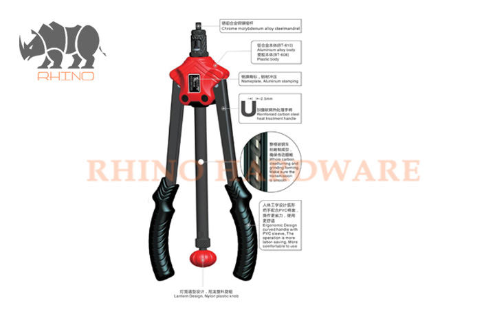 Rod Type Hand Nut Riveter