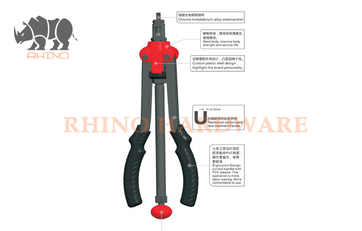 Rod Type Hand Nut Riveter 616#