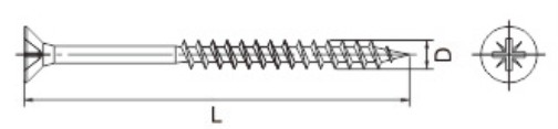 CSK head pozi drive chipboard screw drawing .jpg