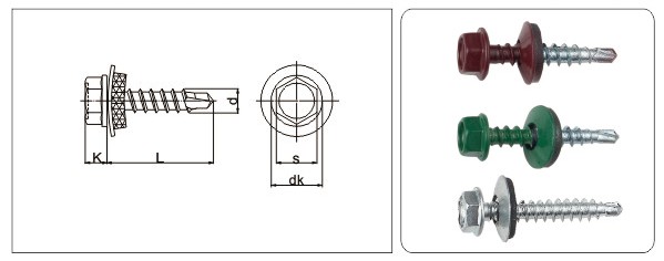 Hex Washer Head Self Drilling Screw with EPDM Washer PT2 RAL Painting drawing .jpg