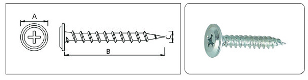 Phill Drive Flat Washer Head Self Tapping Screw drawing.jpg